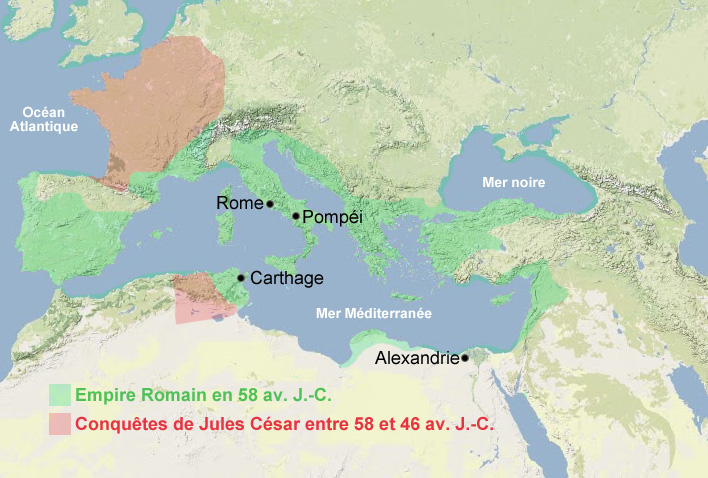 carte-empire-Jules-Cesar-rome-antiquite